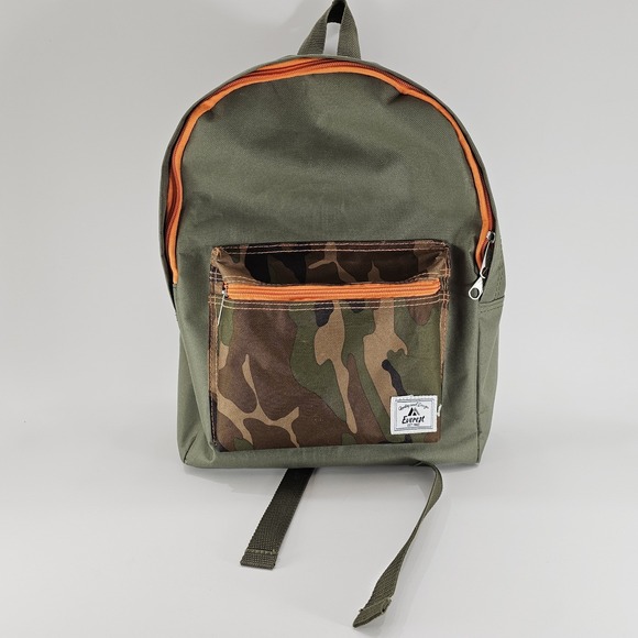 Everest Designs Other - Everest Backpack Olive Camo Colorblock School Travel Daypack Model 1045CB